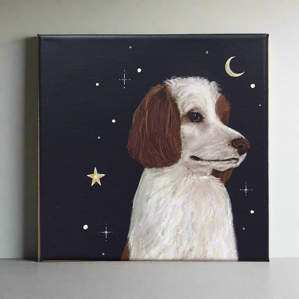 Dreamy Dog Canvas Print