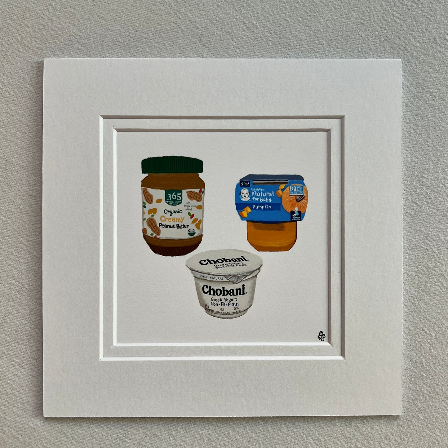 Groceries Mini Square Print