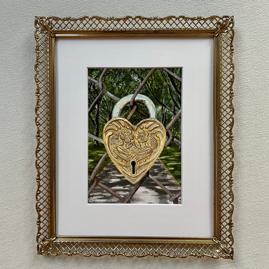 Antique Padlock Mini Print