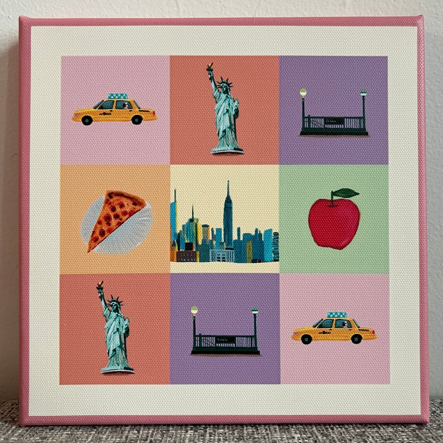 Iconic New York Grid Canvas Print