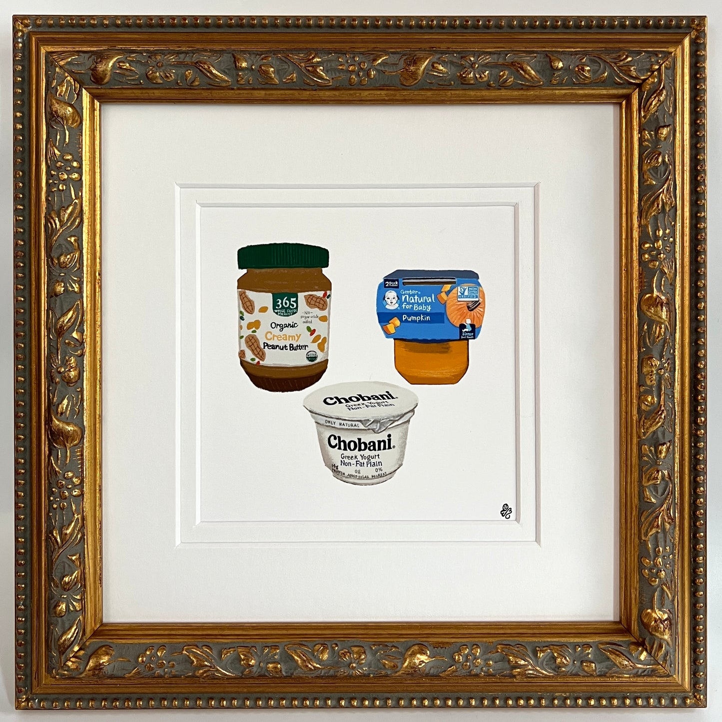 Groceries Mini Square Print