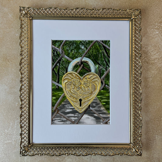 Antique Padlock Mini Print