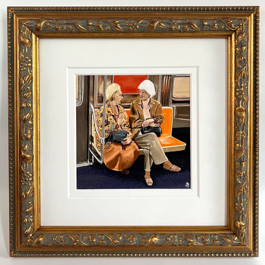 NYC Subway Bestie Mini Square Print