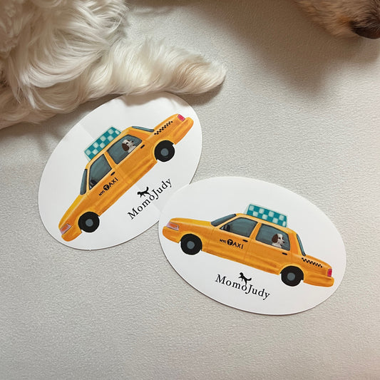 Yellow Cab Oval sticker