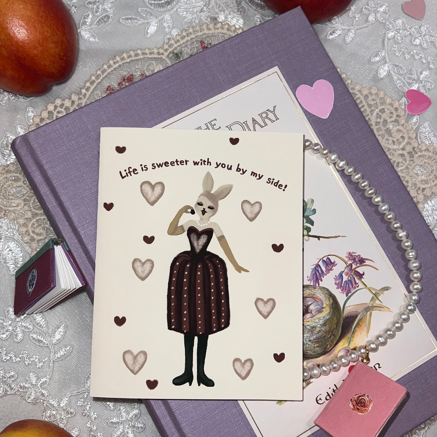 Life is sweeter with you by my side! Greeting Card