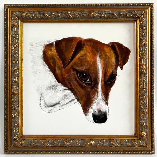 Peaceful Dog Square Print