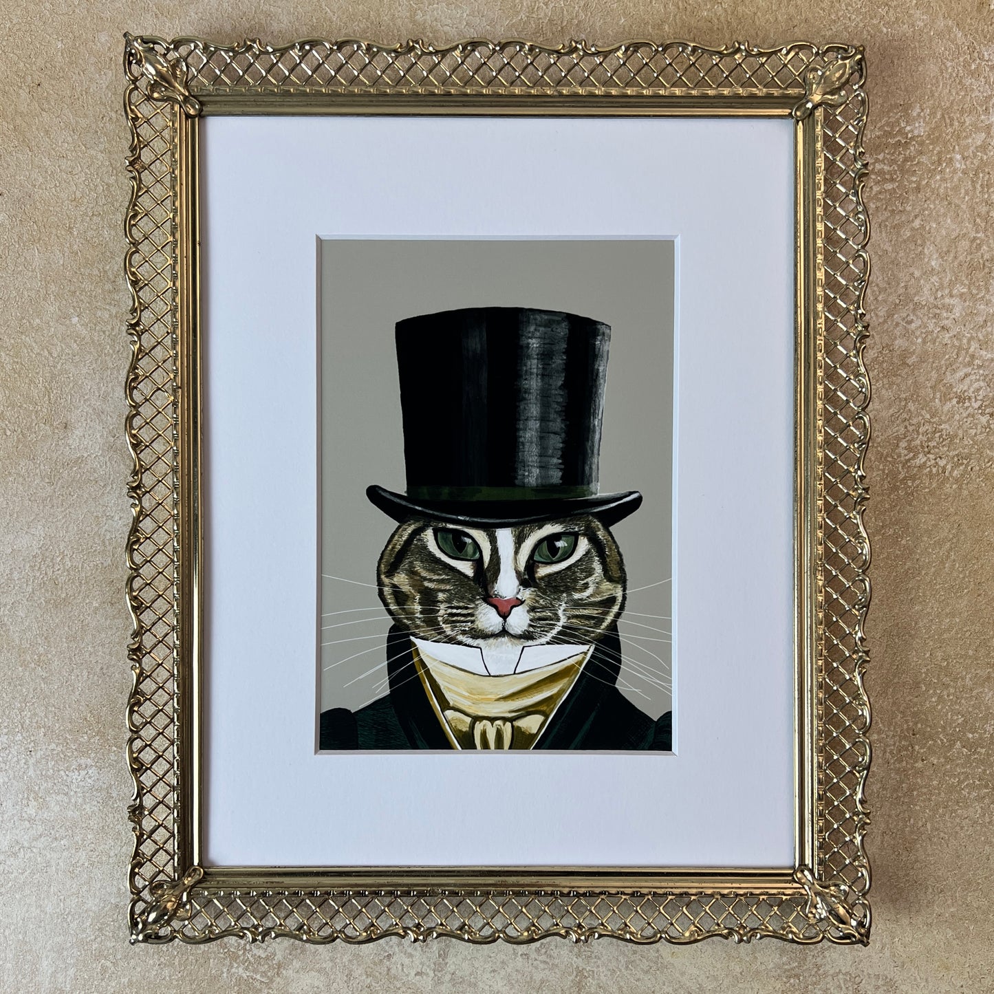 Gentle Cat Mini Square Print