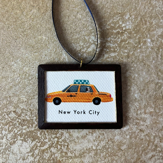 Yellow Cab Ornament