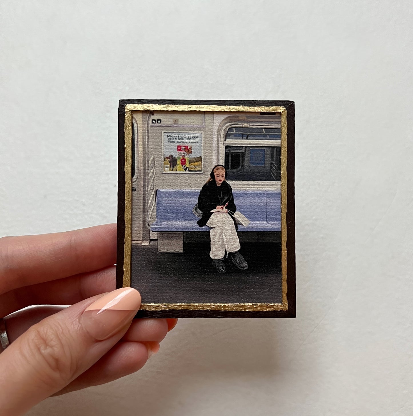 NYC Subway Bookworm Magnet