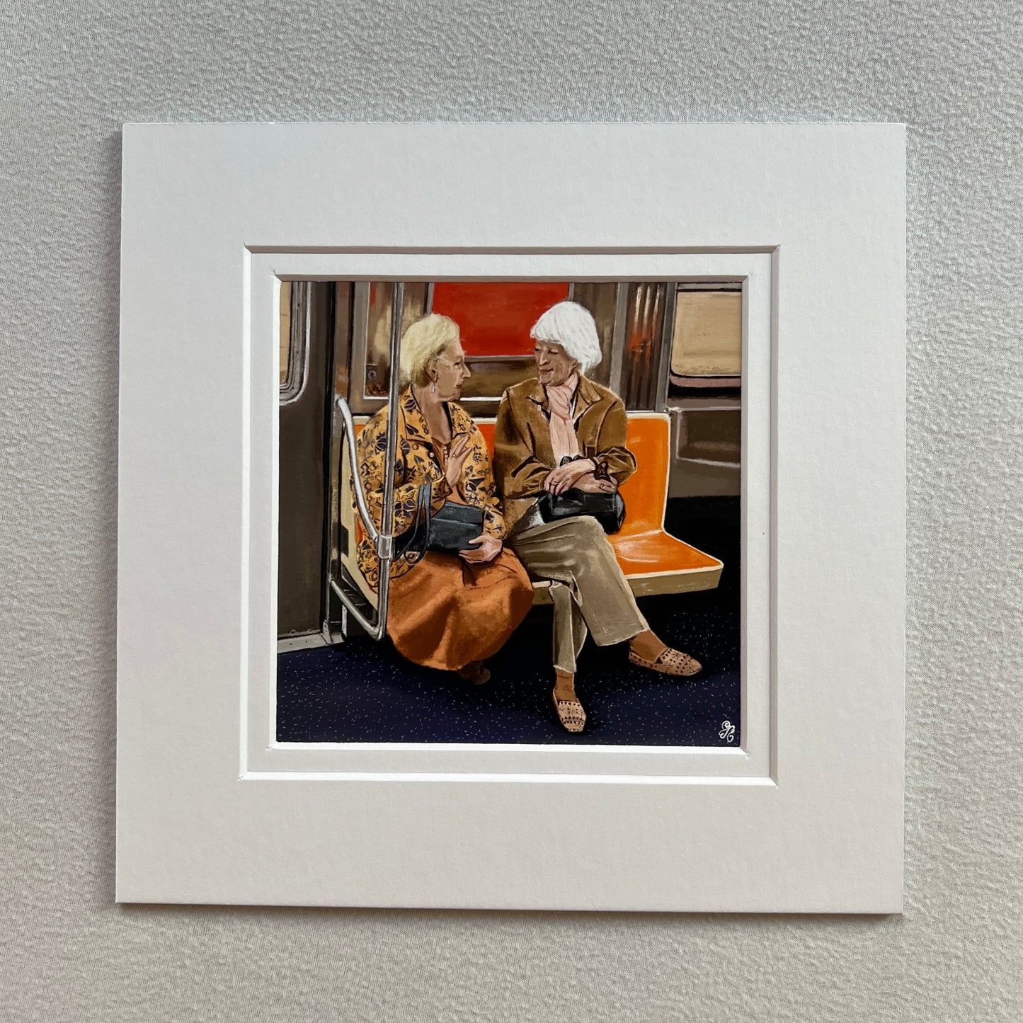 NYC Subway Bestie Mini Square Print