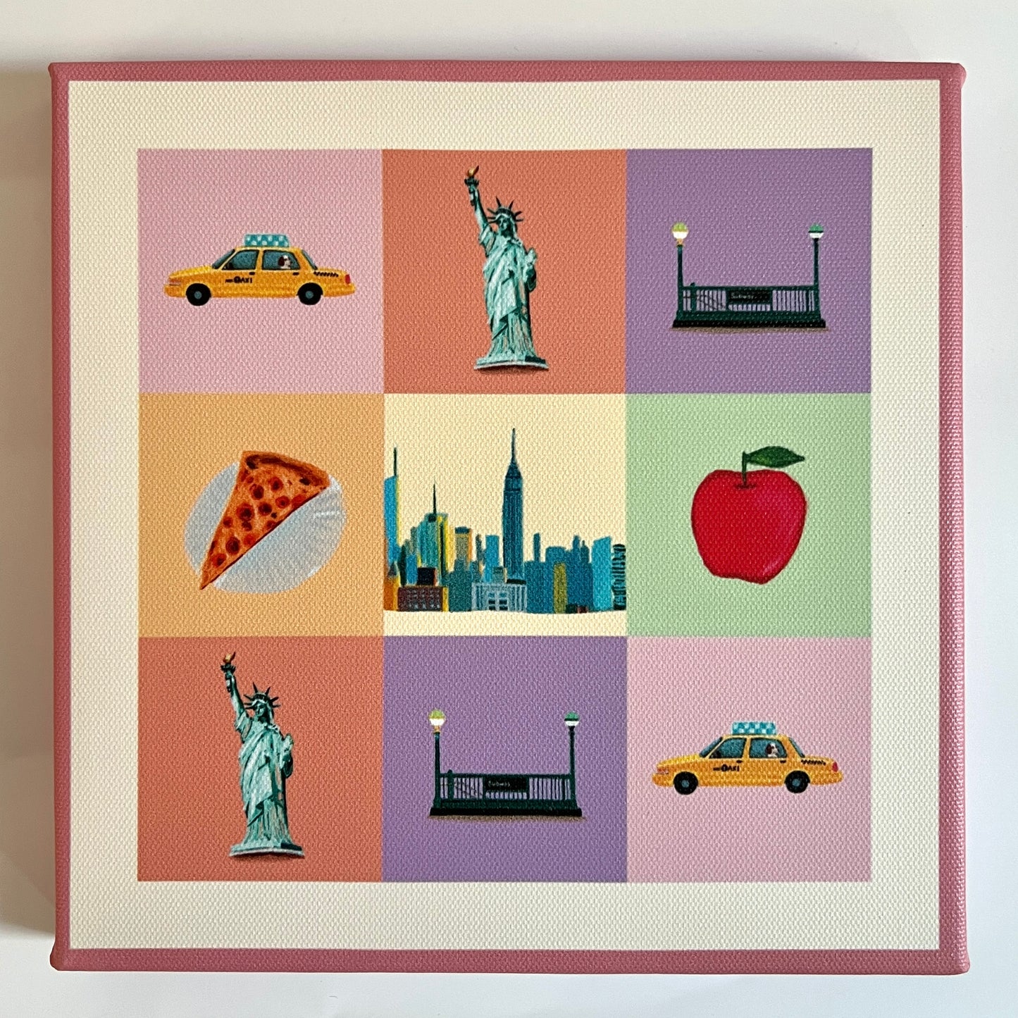 Iconic New York Grid Canvas Print