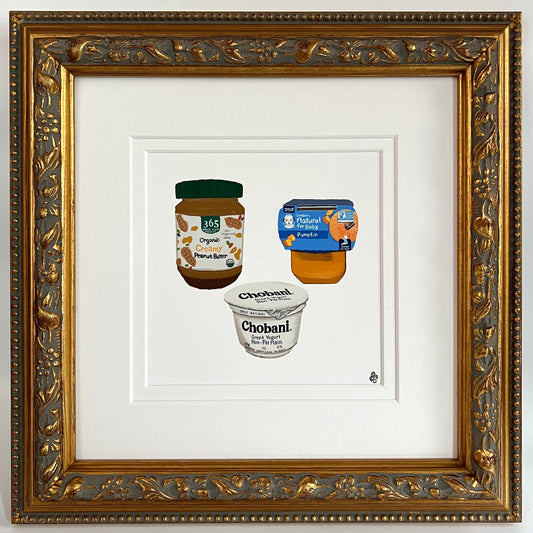 Groceries Mini Square Print